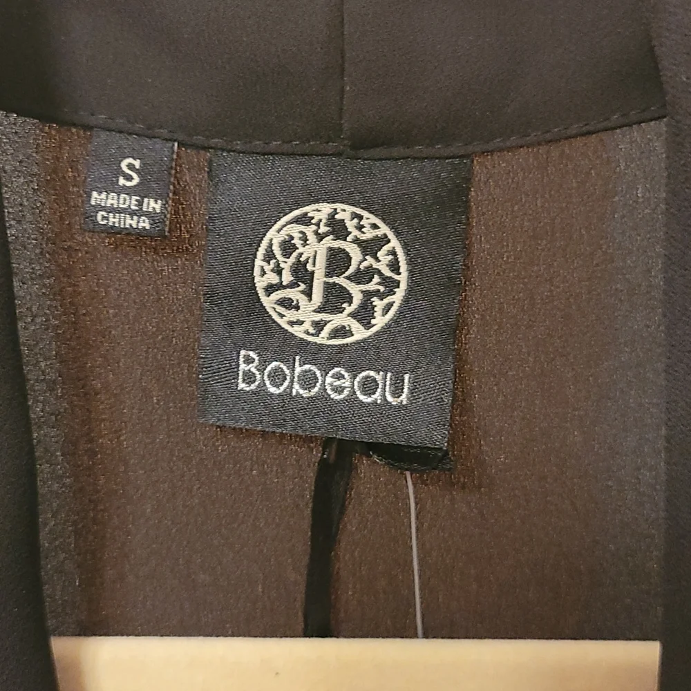 Bobeau light weight draped jacket. Black size small - Picture 3 of 9